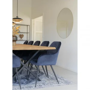 Nouvelle tendance HOUSE NORDIC Miroir JERSEY Aspect Laiton Ovale 8