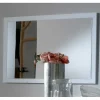 pas cher marque Dansmamaison Miroir Laqué Blanc Brillant – AREZZO – L 110 X L 2 X H 80 Cm 11