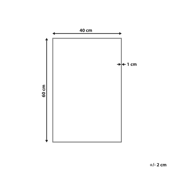 Beliani Miroir Mural 40 X 60 Cm Argenté ANGERS nouveau produit 3