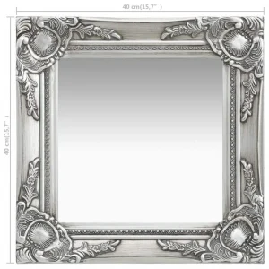 Decoshop26 Miroir Mural Carré Style Baroque 40×40 Cm Argenté DEC022848 soldes en ligne 15