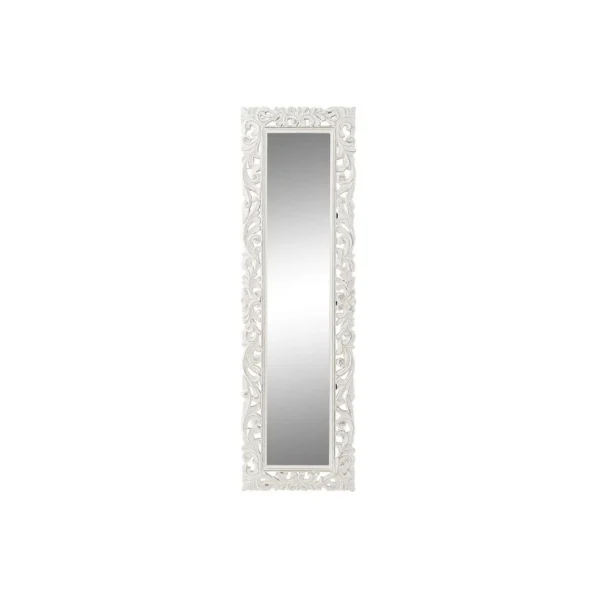 Livraison internationale Miroir Mural DKD Home Decor Miroir Blanc Bois De Manguier (44 X 3 X 15… 1