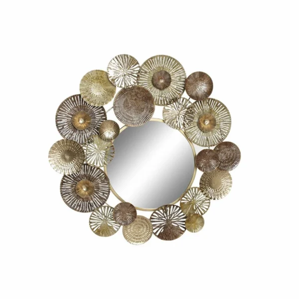 Miroir Mural DKD Home Decor Miroir Métal Cuivré Clair Cercles (67 X … Livraison internationale 1