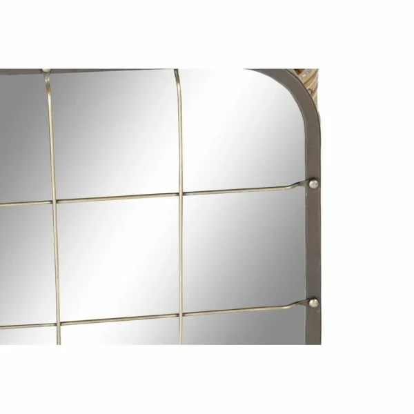 Miroir Mural DKD Home Decor Noir Métal Doré (45.5 X 7.5 X 55 Cm) destockage 3