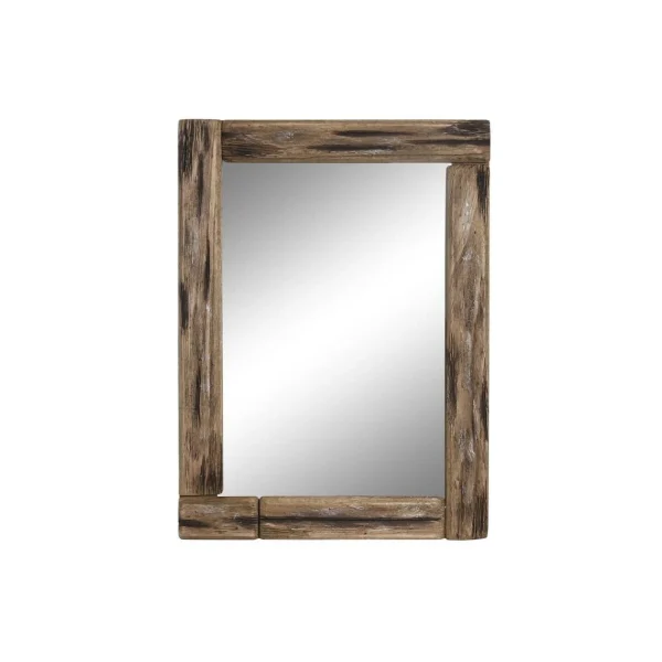 Miroir Mural DKD Home Decor Verre Naturel Marron (53 X 3 X 73 Cm) mode 1