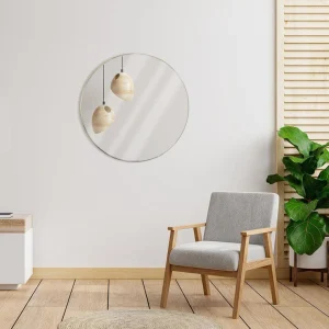 guranteed de qualité Other Miroir Mural Rond Dans Un Cadre Doré, Or, 55 Cm 9