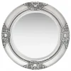 Decoshop26 Miroir Mural Rond Style Baroque 50 Cm Argenté DEC022888 magasin paris 7