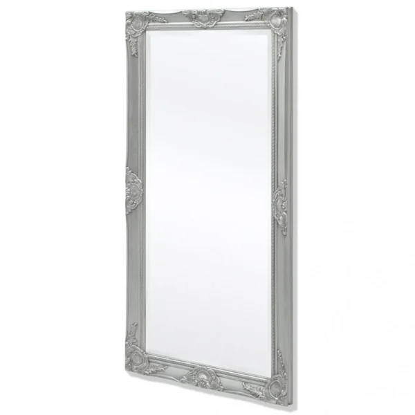 SANS MARQUE Miroir Mural Style Baroque 120 X 60 Cm Argenté – Argent online boutique 1