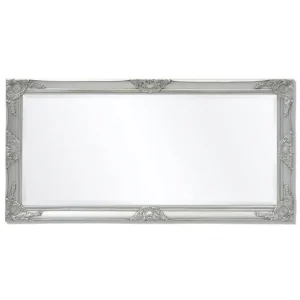 SANS MARQUE Miroir Mural Style Baroque 120 X 60 Cm Argenté – Argent online boutique 15