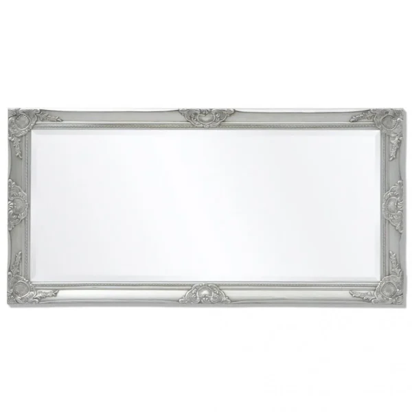 SANS MARQUE Miroir Mural Style Baroque 120 X 60 Cm Argenté – Argent online boutique 6