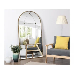 grande popularité Vente-unique Miroir Fenêtre Vintage En Métal PALMYRE – L. 80 X H. 150 Cm -Doré A… 9