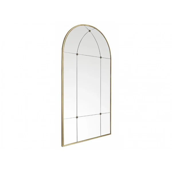 grande popularité Vente-unique Miroir Fenêtre Vintage En Métal PALMYRE – L. 80 X H. 150 Cm -Doré A… 4