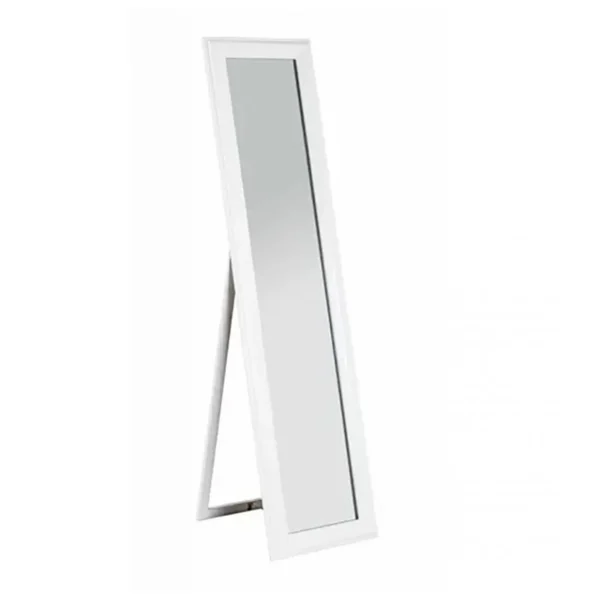 Dernières Nouveautés Pegane Miroir Psyché Cadre En MDF Laqué Blanc Brillant – Longueur 40 X Haut… 1