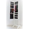 Audace Deco Miroir Psyché Range Bijoux – Coloris Blanc – Armoire à Bijoux Sur Pi… solde en ligne 19