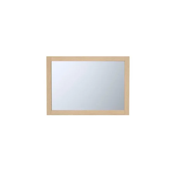 magasin en ligne Vente-unique Miroir Rectangulaire Avec Contour Placage Chêne – L50 X H70 Cm – TIME… 3