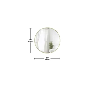 outlet soldes Umbra Miroir Rond Avec Finition Métallique Hubba 61 Cm. 10