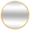 SANS MARQUE Miroir Rond D57 Bambou LED 5Five – Naturel Clair outlet 5