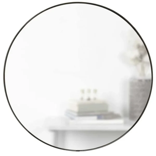 Pas Cher Magasin Soldes Umbra Miroir Rond En Métal 86 Cm Hubba Titane. 1