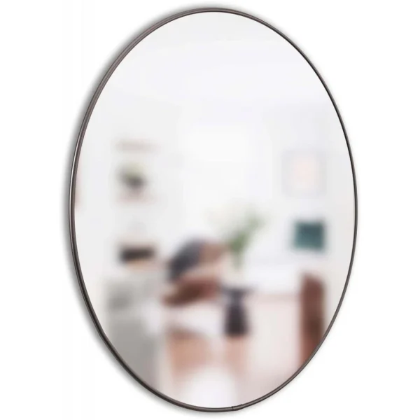 Pas Cher Magasin Soldes Umbra Miroir Rond En Métal 86 Cm Hubba Titane. 5