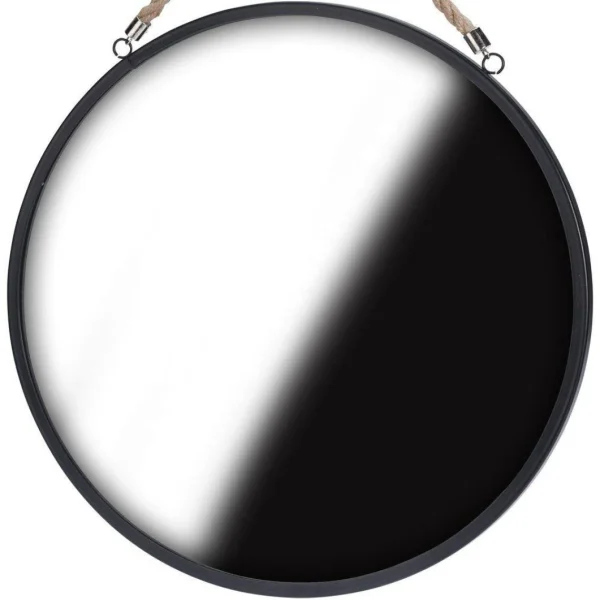 Other Miroir Rond Sur Fil Noir Loft 41 Cm Promotio de vente 4