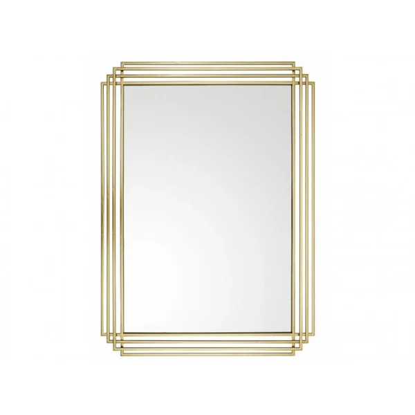 Vente-unique Miroir Art Déco En Métal SAMBA – L.80 X H. 110 Cm – Doré Paris 1