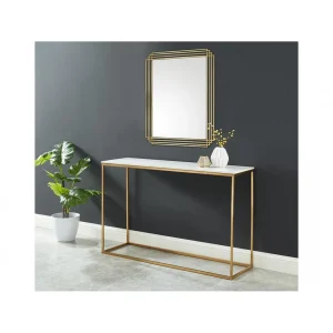 Vente-unique Miroir Art Déco En Métal SAMBA – L.80 X H. 110 Cm – Doré Paris 9