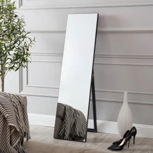 Miroir Sur Pied Barletta Psyché Inclinable 150 X 35 Cm Noir [en.casa] magasins pas chers 9