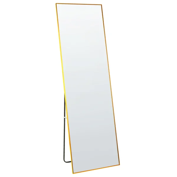 soldes Beliani Miroir Sur Pied Doré 57 X 170 Cm BEAUVAIS 1