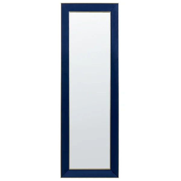 Beliani Miroir Sur Pied En Velours Bleu 50 X 150 Cm LAUTREC site en ligne 4