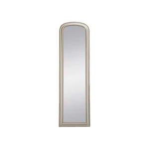 Vente-unique Miroir Sur Pied Style Vintage En Bois De Paulownia – Champagne – L.50 … guranteed de qualité 13