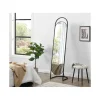 grande marque pas cher Vente-unique Miroir Sur Pied En Métal – L.41 X H. 171 Cm – Noir – ZINEB 11