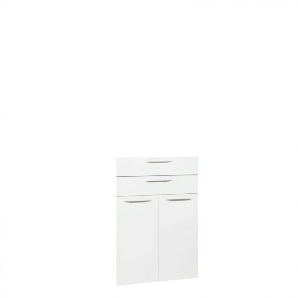 nouveau produit BUT Option 2 Portes/2 Tiroirs MEZZO Blanc Laqué / H. 105 Cm 1