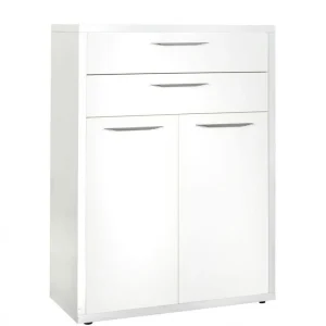 nouveau produit BUT Option 2 Portes/2 Tiroirs MEZZO Blanc Laqué / H. 105 Cm 11