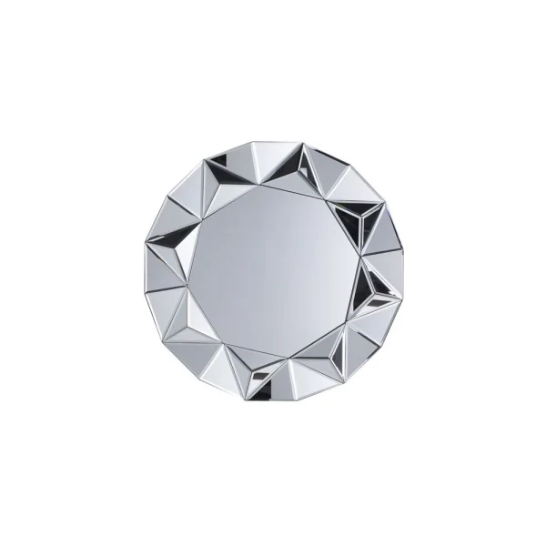 Beliani Miroir Rond Argenté HABAY – Argent Nouvelle tendance 1