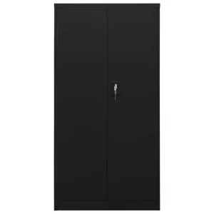 VidaXL Armoire à Casiers Noir 90x40x180 Cm Acier en promotion 11