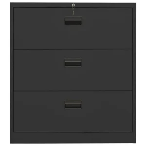 Top ventes VidaXL Classeur Anthracite 90x46x103 Cm Acier 11