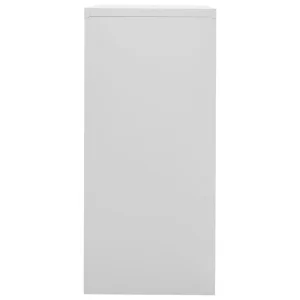 meilleure qualité VidaXL Classeur Gris Clair 90x46x103 Cm Acier 11