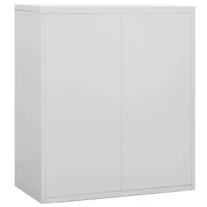 meilleure qualité VidaXL Classeur Gris Clair 90x46x103 Cm Acier 13