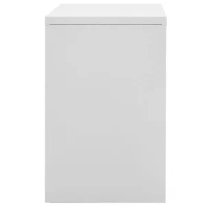 VidaXL Classeur Gris Clair 90x46x72,5 Cm Acier vente pas cher 13