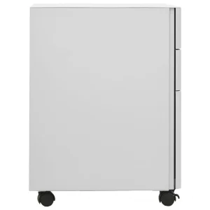 VidaXL Classeur Mobile Gris Clair 30x45x59 Cm Acier prix le plus bas 15