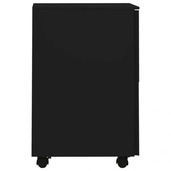 VidaXL Classeur Mobile Noir 39x45x67 Cm Acier achetez 5