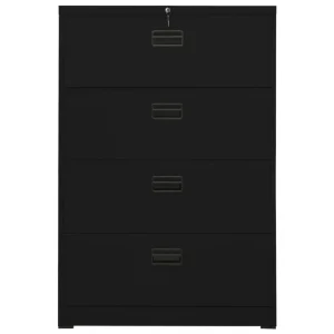 VidaXL Classeur Noir 90x46x134 Cm Acier france en ligne 11