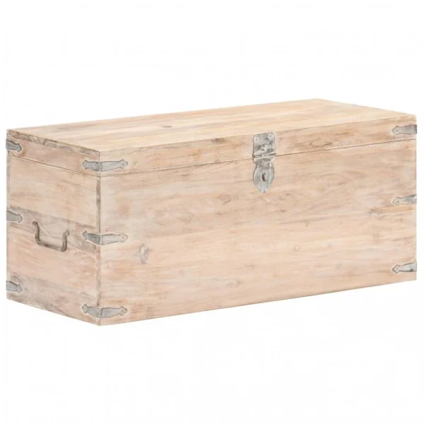 VidaXL Coffre 90x40x40 Cm Bois D’acacia Solide magasins pas chers 1