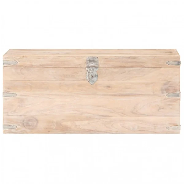 VidaXL Coffre 90x40x40 Cm Bois D’acacia Solide magasins pas chers 4