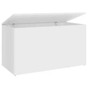 mode VidaXL Coffre De Rangement Blanc 84x42x46 Cm Bois D’ingénierie 9