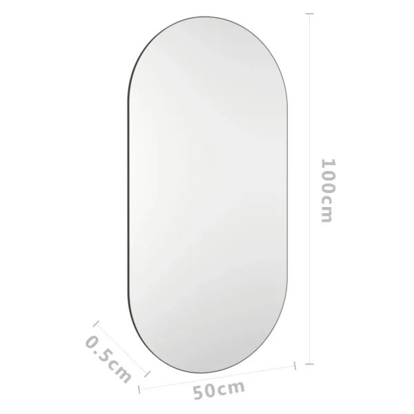 VidaXL Miroir 100×50 Cm Verre Réductions 6