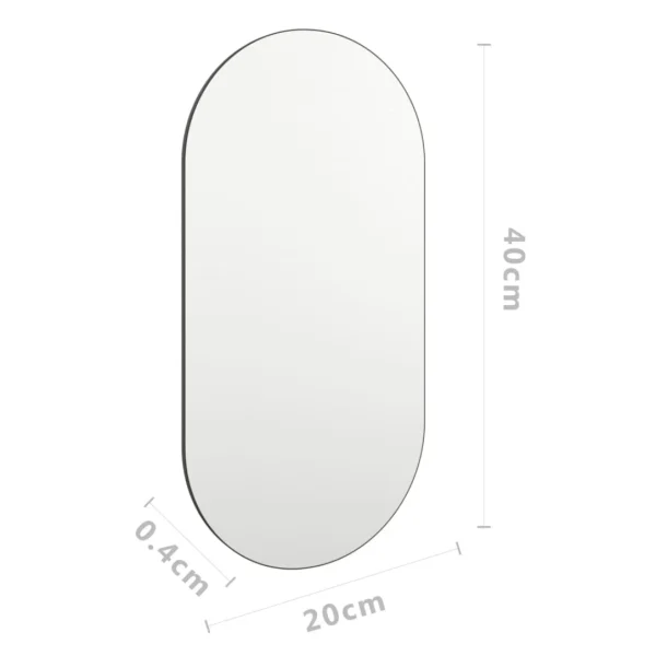 en ligne VidaXL Miroir 40×20 Cm Verre 6