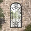 magasins pas chers VidaXL Miroir De Jardin Noir 100×45 Cm Fer Pour Utilisation Extérieur… 17