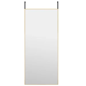 vente en ligne pas cher VidaXL Miroir De Porte Doré 40×100 Cm Verre Et Aluminium 8