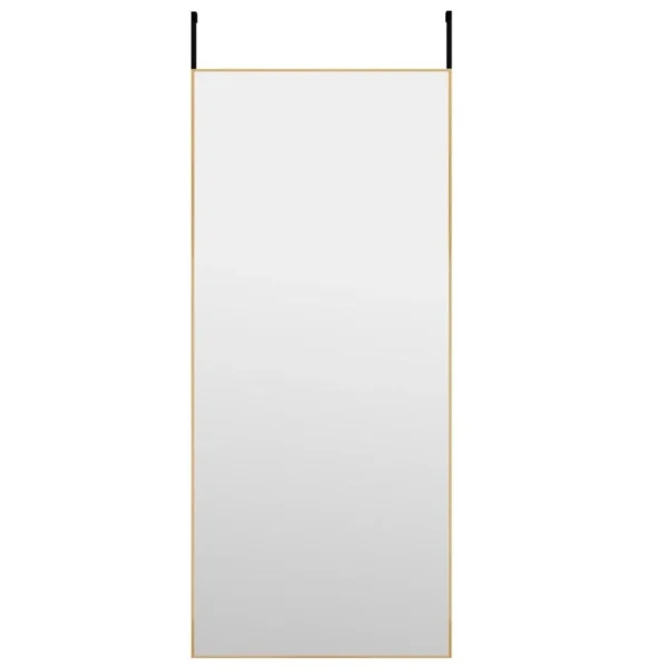 vente en ligne pas cher VidaXL Miroir De Porte Doré 40×100 Cm Verre Et Aluminium 3