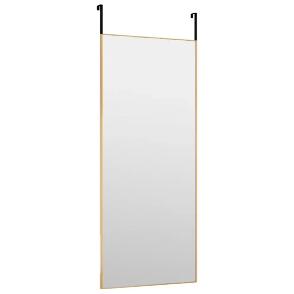 vente en ligne pas cher VidaXL Miroir De Porte Doré 40×100 Cm Verre Et Aluminium 4